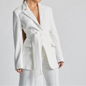 White Belted Suit